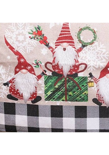 Karikatür Çuval Örtüsü Orman Man Masa Koşucu, Noel Dekorasyonları Için Yaratıcı Yüzü Olmayan Bebek Masa Örtüsü (Yurt Dışından)
