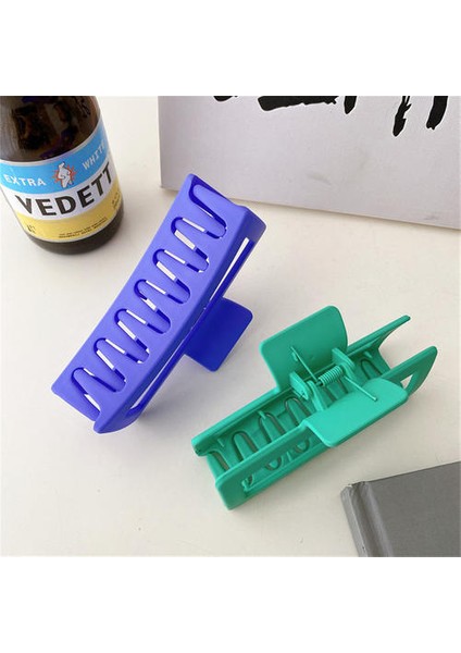 8pcs Asetat Plaka Saç Klipsi, Basit Moda Lüks Düşük Anahtar Saç Klibi (Yurt Dışından) fırsatları