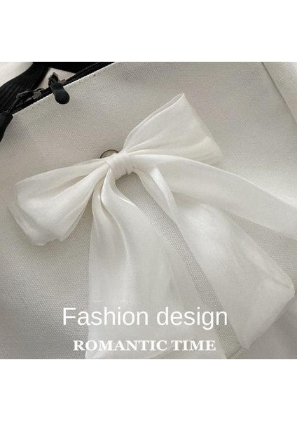 Basit Taşınabilir Yay Tote Çantası, Basit ve Gündelik Moda Omuz Çantası, Şık Niş Messenger Çantası (Yurt Dışından)