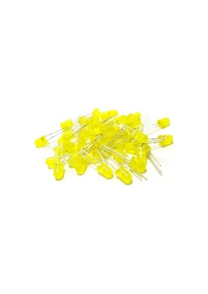 Arduino 5mm Difruz Sarı LED 1000 Adet