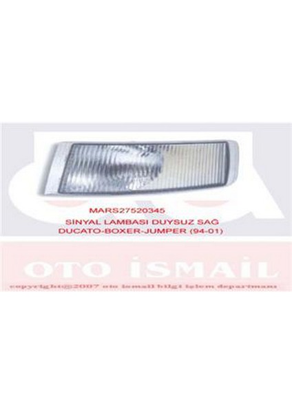 Sinyal Lambasi Sağ Duysuz [ Fiat Ducato , Peugeot Boxer , Citroen Jumper 1994-2001 ] Nrmsa