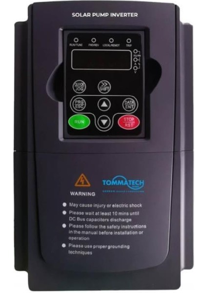 Tommatech 4 Kw 3 FAZ/380V Sulama Pompası Inverteri Invertörü Tarımsal Sulama