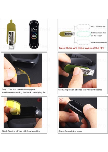 Xiaomi Mi Band 7 Tpu Ekran Koruma Filmi - Şeffaf fiyatları