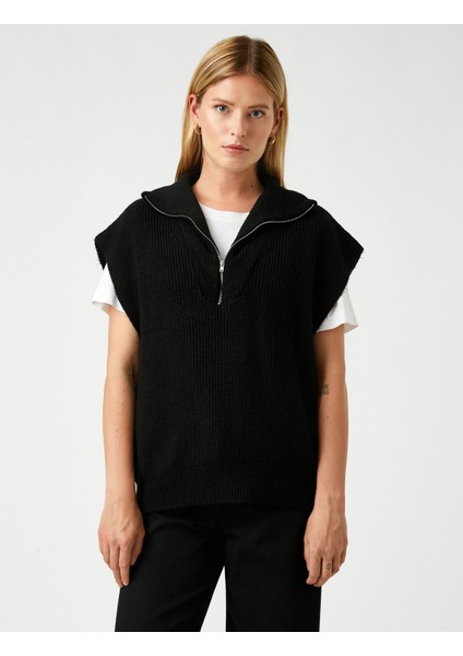 Crop Süveter Dik Yaka modelleri