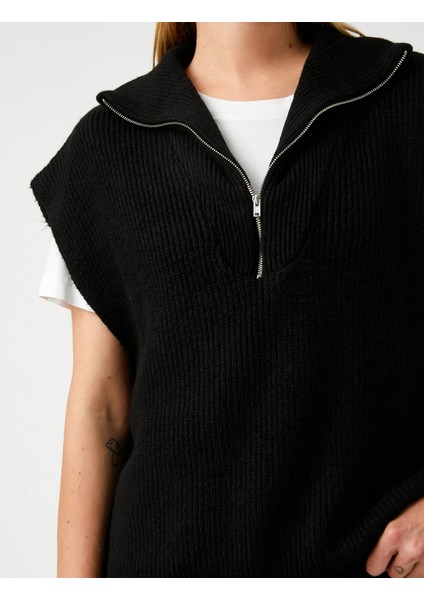 Crop Süveter Dik Yaka indirimleri