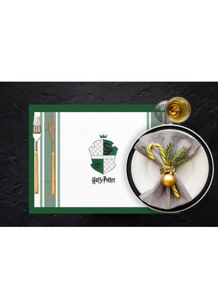 Colorful Hogwarts Houses Kumaş Amerikan Servis 4'lü Set 35X50CM modelleri