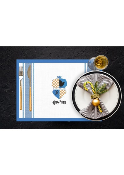 Colorful Hogwarts Houses Kumaş Amerikan Servis 4'lü Set 35X50CM indirimleri