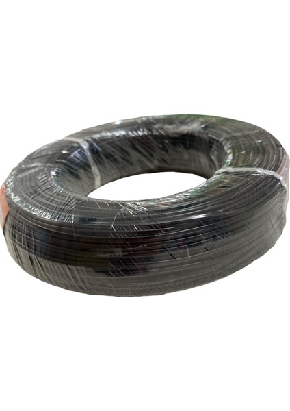 Siyah Renk Ikili 100 mt 2 x 0,75 Elektrik Ses Anfi Kabin Hoparlör Kablosu