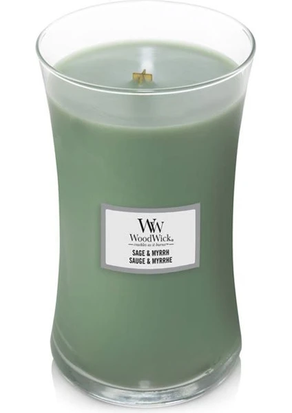 Wood Wick 1666274E Ww Büyük Kavanoz Mum Sage Myrrh