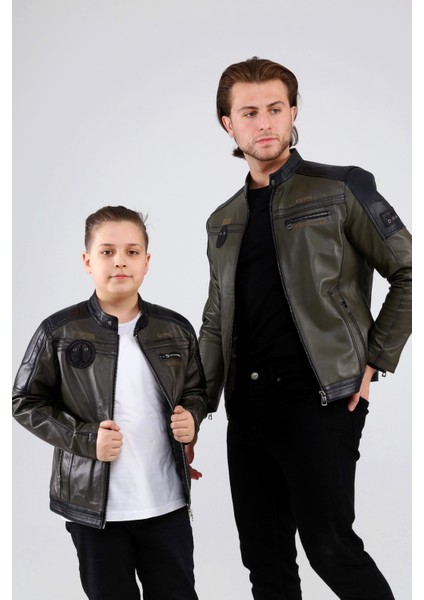 Erkek Çocuk Deri Spor Mont modelleri