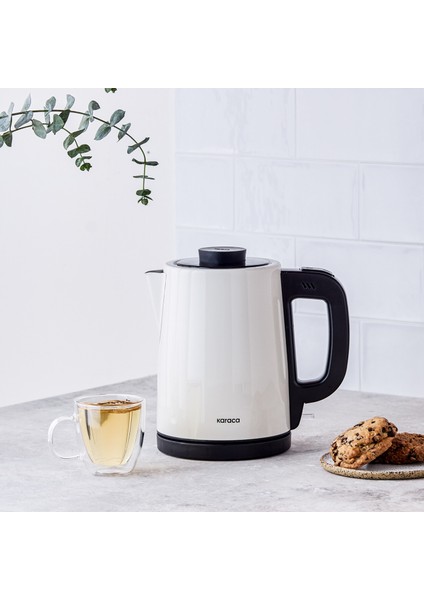 Karaca Tea Break Krem Inox Çelik Su Isıtıcı & Çay Makinesi modelleri