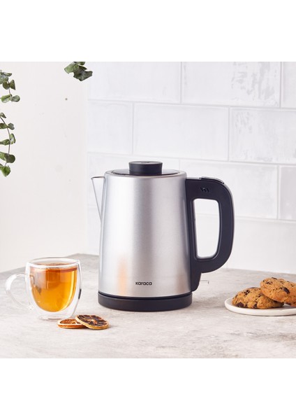 Karaca Tea Break Silver Inox Çelik Su Isıtıcı & Çay Makinesi