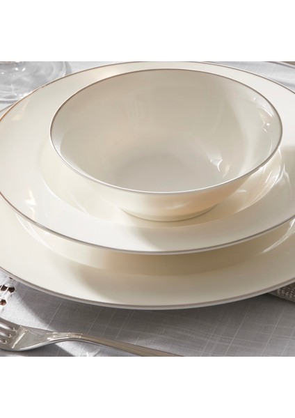 Lexi New Bone 56 Parça 12 Kişilik Yemek Takımı Platin modelleri