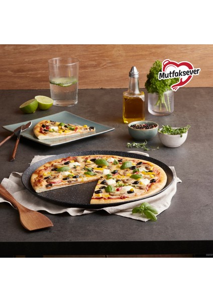 Mutfaksever Biogranit Grey Pizza Tavası