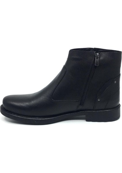 Deri Erkek Günlük Kışlık Rahat Büyük Numara Içi Kürklü Soğuğa Dayanıklı Fermuarlı Bot 45-46-47 modelleri