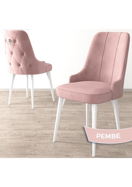 Concept Nev Serisi 80 x 132 cm Açılabilir Beyaz Mutfak Masa Takımı 4 Sandalye Gümüş Halkalı 1 Bench fırsatları