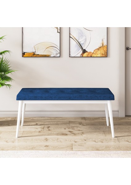Concept Aya Serisi, 80X132 Açılabilir Beyaz Mutfak Masa Takımı, 4 Sandalye 1 Bench