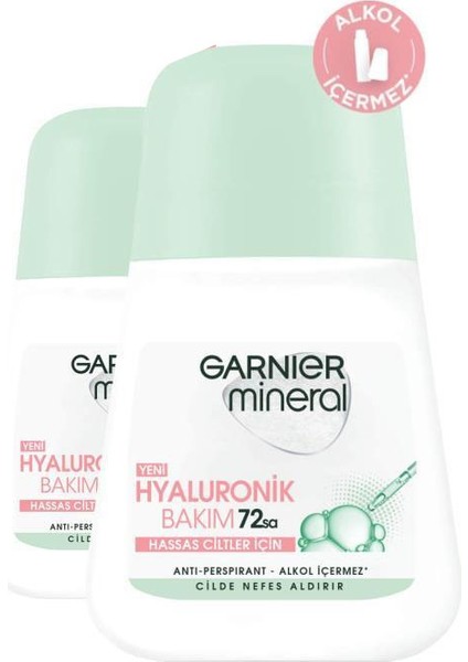 Mineral Hyaluronik Bakım Roll-On 50ML X2
