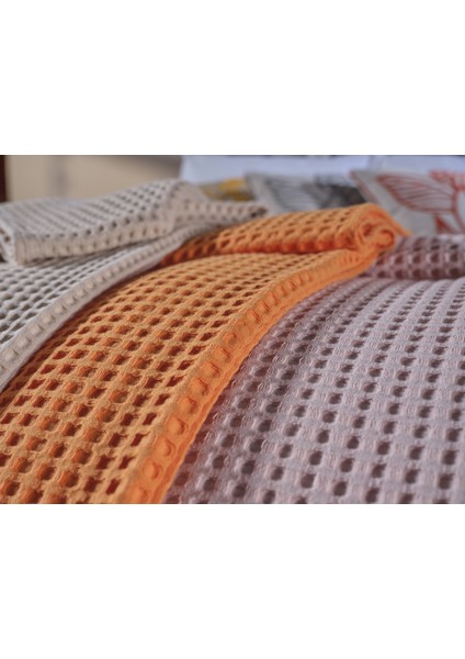 Clara Tek Kişilik Waffle Pike - Krem