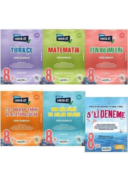 8. Sınıf Kendini Check - Et Full Soru Bankası+8. Sınıf 5'li Deneme