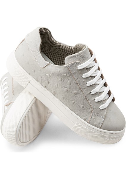Nubuk Gri Puatiyeli Sneaker Kadın Ayakkabı modelleri