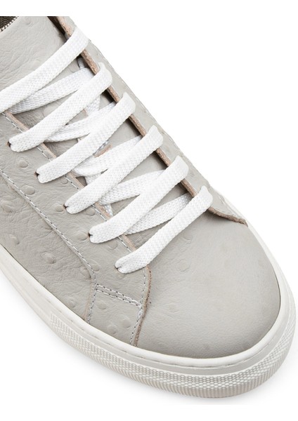 Nubuk Gri Puatiyeli Sneaker Kadın Ayakkabı indirimleri