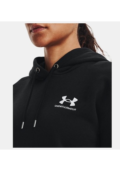Kadın UA Essential Fleece Kapüşonlu Üst 1373033-001 indirimleri