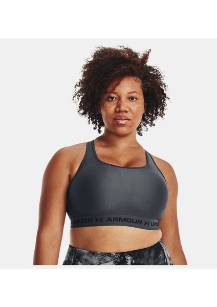 Kadın Armour® Mid Çapraz Sırtlı Spor Sütyeni 1361034-012