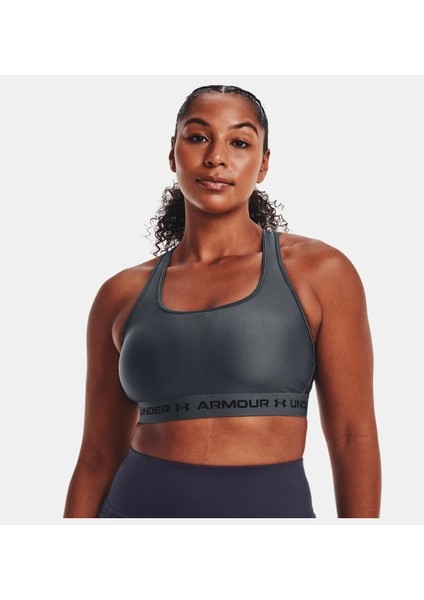 Kadın Armour® Mid Çapraz Sırtlı Spor Sütyeni 1361034-012