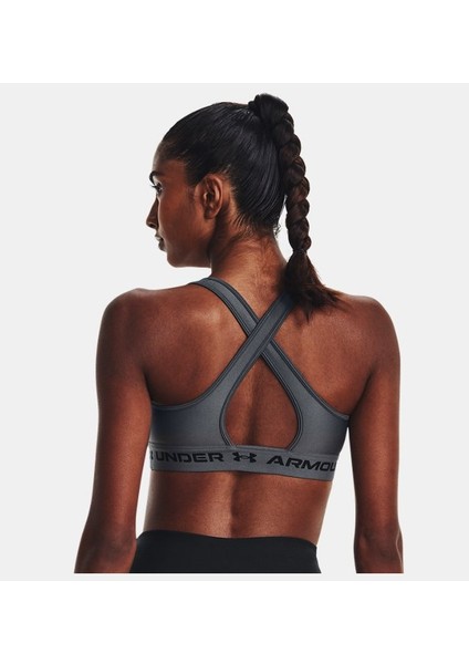 Kadın Armour® Mid Çapraz Sırtlı Spor Sütyeni 1361034-012