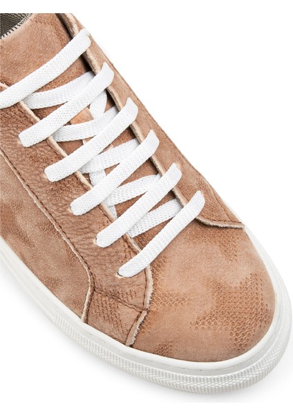 Nubuk Pudra Rengi Sneaker Kadın Ayakkabı indirimleri