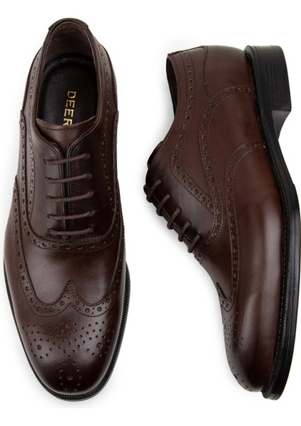 Deri Kahverengi Klasik Erkek Ayakkabı fırsatları