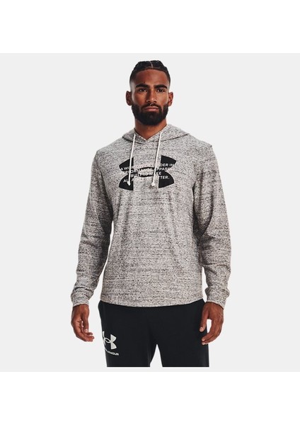 Under Armour Erkek UA Rival Terry Logo Kapüşonlu Üst 1373382-112