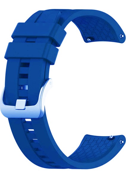 Samsung Galaxy Watch S3 Classic/frontier Için Silikon Kordon Kayış Koyu Mavi