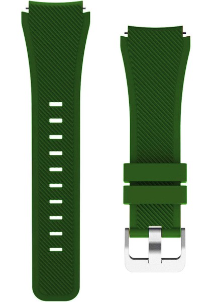 Huawei Watch Gt 2 46 mm Için Silikon Kordon Koyu Yeşil