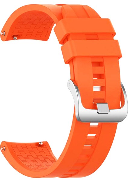 Amazfit Stratos Için Silikon Kordon Kayış Turuncu