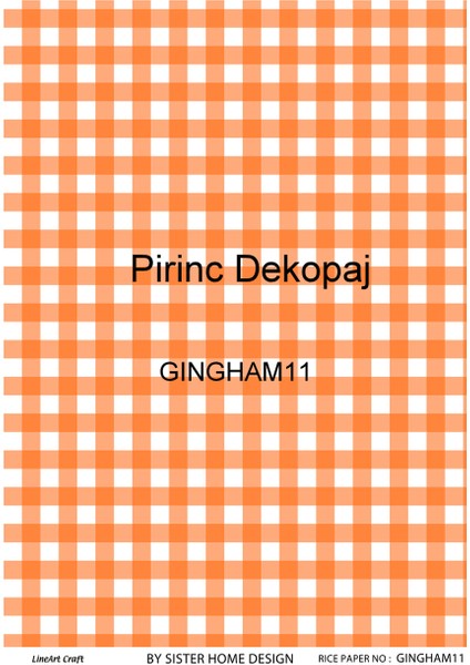 Pirinç Dekopaj Kağıdı LA-GINGHAM11