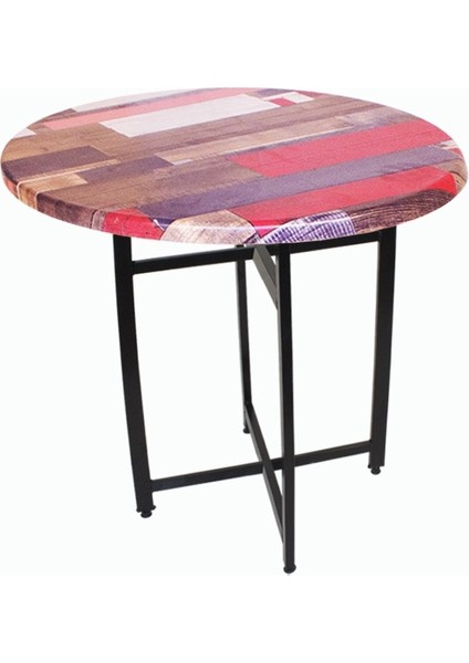 Nevada Werzalit Yuvarlak Esb Mutfak Masası Q80 - Red Wood