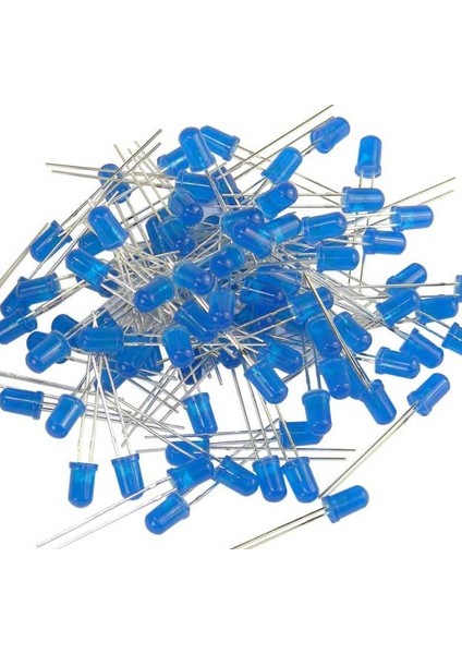 Arduino 5mm Difruz Mavi LED 1000 Adet
