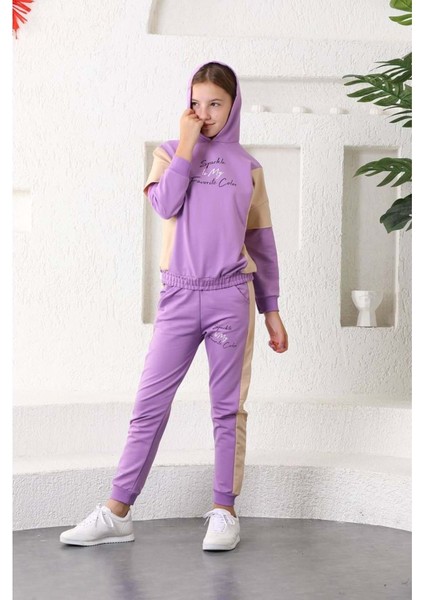 Garson Beden Likralı Kapşonlu Kız Çocuk Eşofman fiyatları