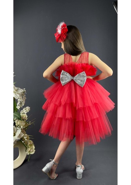 Katkat Tüllü Buket Model Kız Çocuk Özel Gün Abiye modelleri