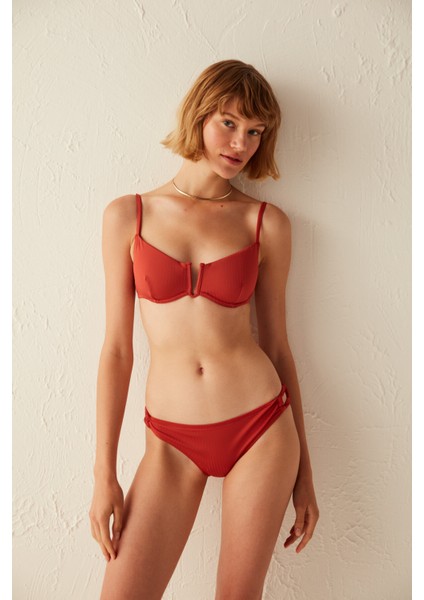 Madder Yandan Bağlama Detaylı Bikini Altı modelleri
