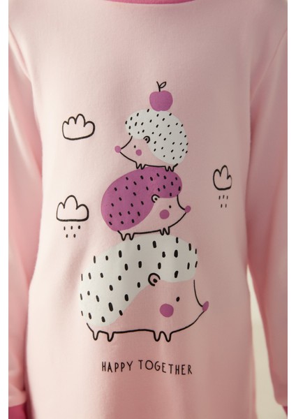 Çok Renkli G.Hedgehog Termal Pijama Takımı