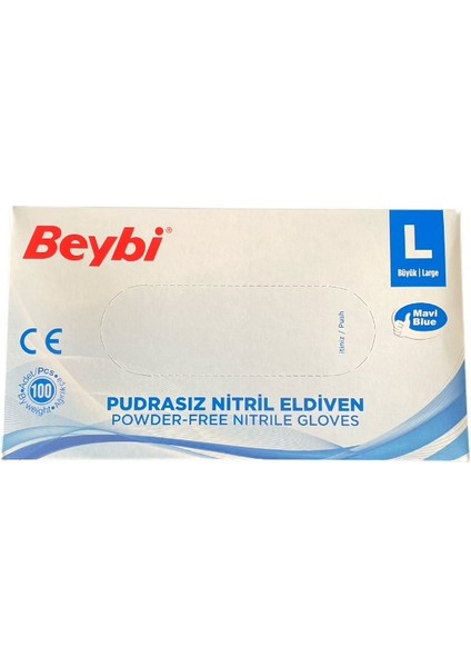 Mavi Nitril Eldiven Pudrasız (L) 20 Pk x 100 Adet (Koli) fiyatları