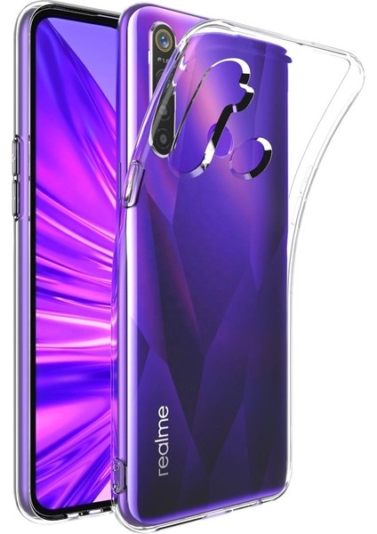 Realme 5i Kılıf Lüx Şeffaf Silikon