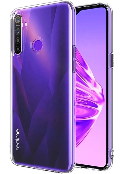 Realme 5i Kılıf Lüx Şeffaf Silikon