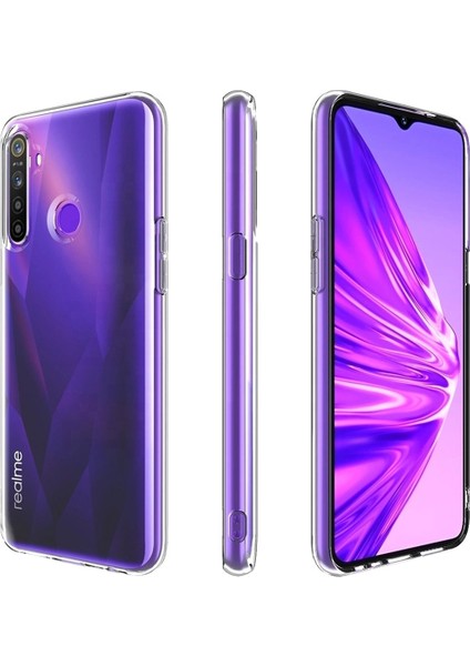 Realme 5i Kılıf Lüx Şeffaf Silikon