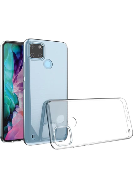 Happycase Realme C21Y Kılıf Lüx Şeffaf Silikon