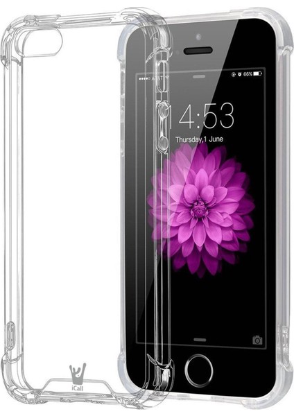 iPhone 5 Kılıf Olex Tpu Silikon - Şeffaf