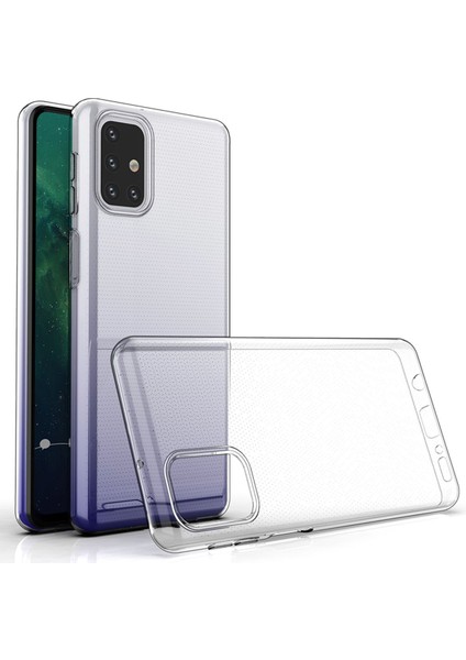 Samsung Galaxy M31S Kılıf Lüx Şeffaf Silikon fırsatları